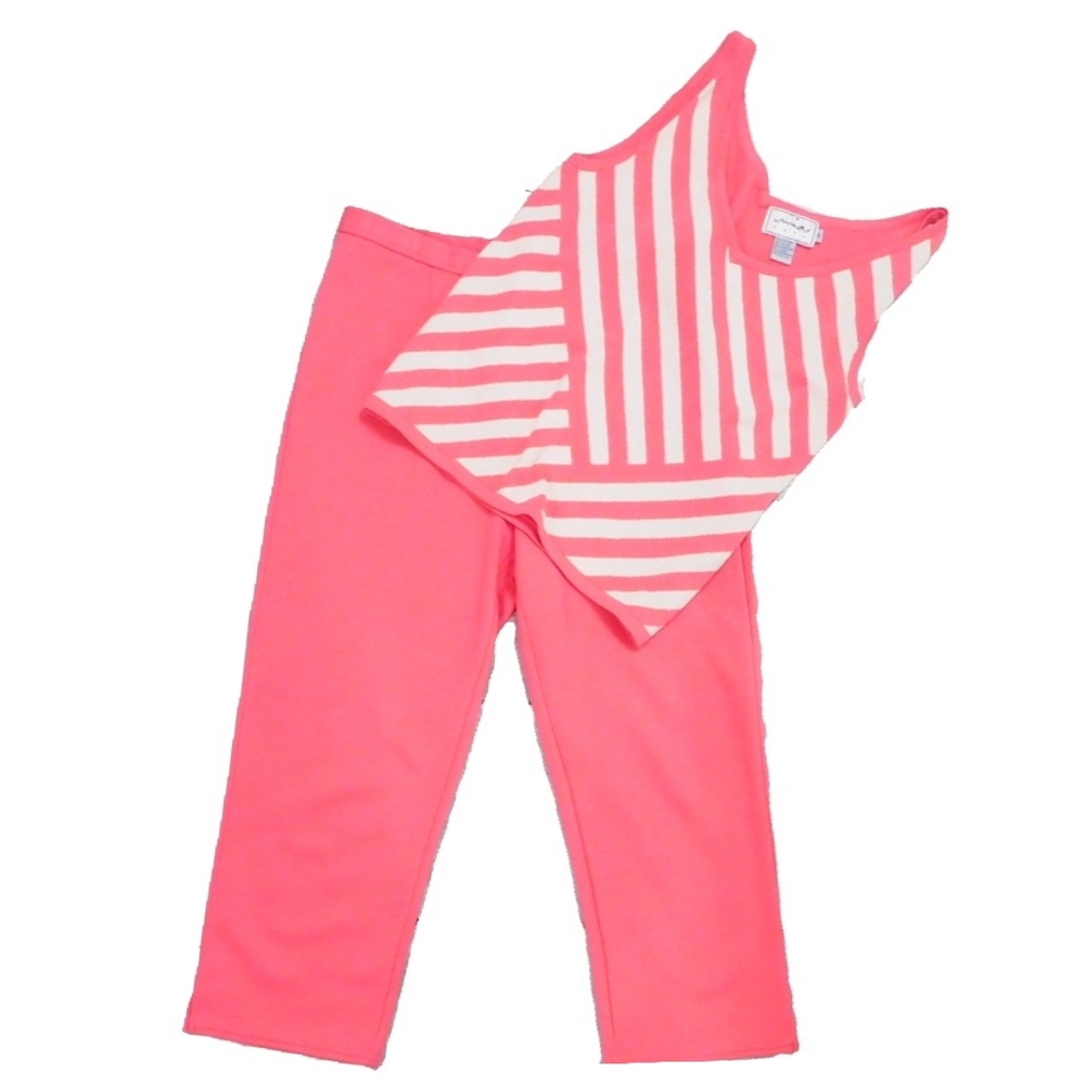 MIA NOLA WMNS SZ S CORAL CAPRI & SLVLSS TOP SET - Picture 3 of 7